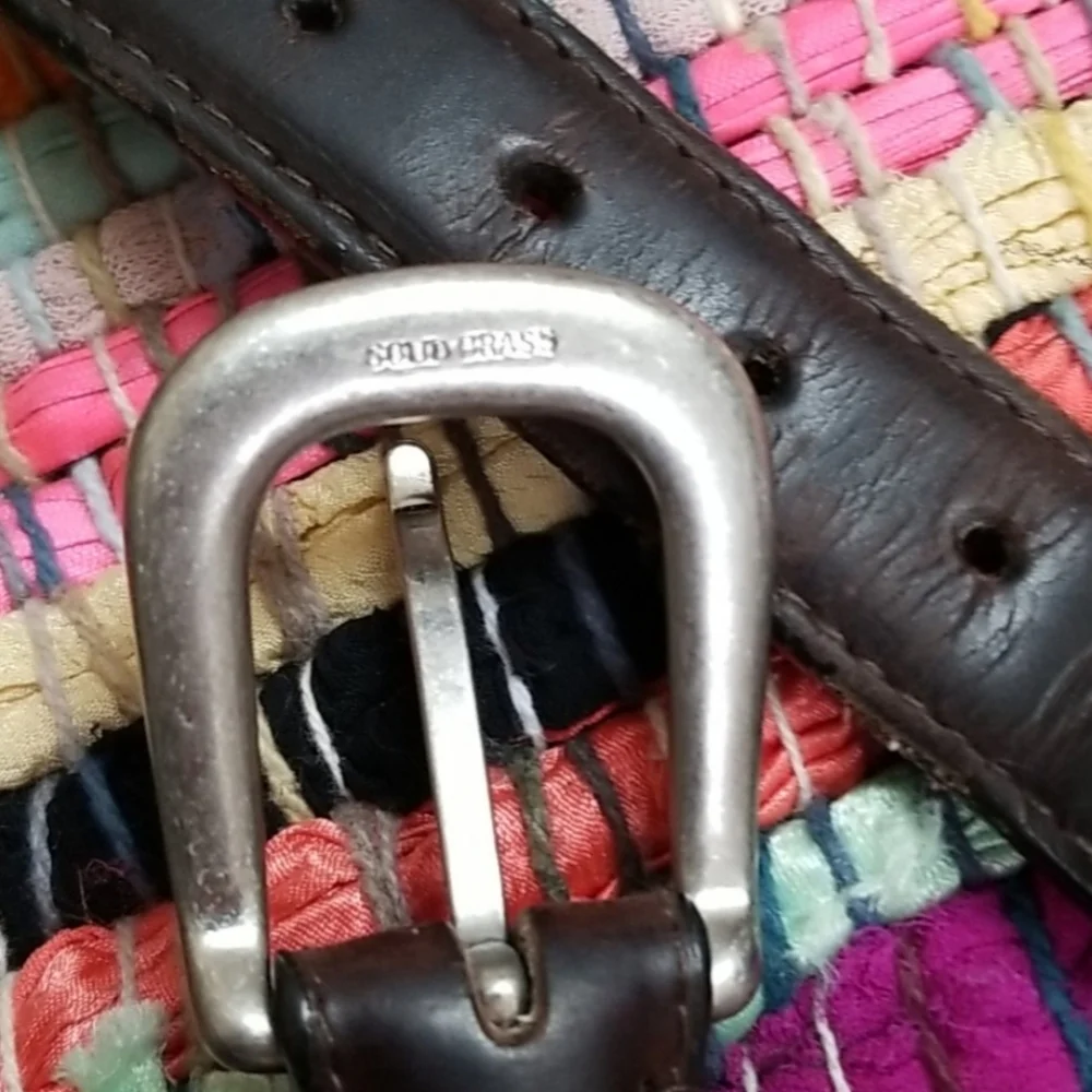 VTG Columbia Mens Fishing Hunting Leather Belt